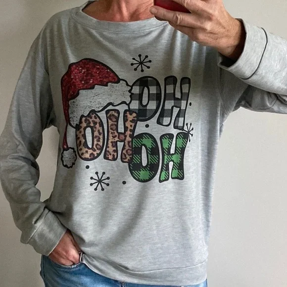 ‘Ho Ho Ho’ Long Sleeve Top - Picture 2 of 9
